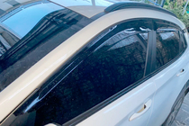 Hyundai Kona 2017–2023 Logu vēja deflektori (4 gab., HIC) foto 1