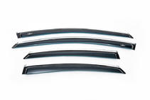 Ford Mondeo 2008–2014 Logu vēja deflektori ar hroma līsti SD (4 gab., HIC) foto 2