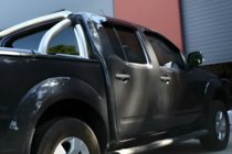 Nissan Navara 2006–2015 Logu vēja deflektori (4 gab., HIC) foto 2