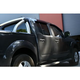 Logu vēja deflektori (4 gab., HIC) Nissan Navara 2006–2015 foto 2