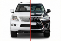Lexus LX570/450d 2008–2022 Restailinga komplekts no modeļa 2008-2016 uz TRD Sport (2021+) foto 1