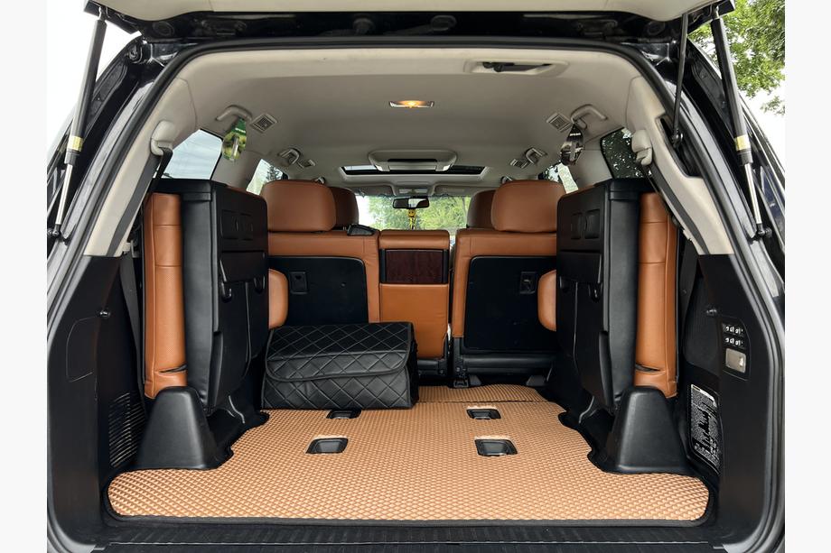 Lexus LX570/450d 2008–2022 Bagāžnieka paklājiņš 2 gab. (EVA, 7 vietas, ķieģeļu krāsā) Image