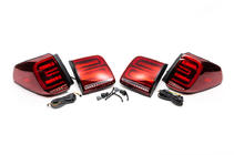 Nissan Patrol Y62 2010–2024 Aizmugurējie LED lukturi (RED-Sequential) foto 3