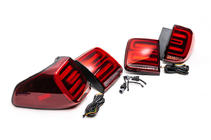 Nissan Patrol Y62 2010–2024 Aizmugurējie LED lukturi (RED-Sequential) foto 4