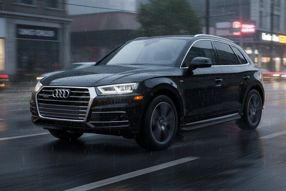 Audi Q5 2017–2025 Sānu kāpšļi Tayga Black (2 gab., alumīnijs) Foto 1