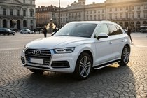 Audi Q5 2017–2025 Sānu kāpšļi Maydos V1 (2 gab., alumīnijs) foto 1