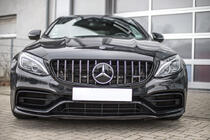 Mercedes C-сlass W205 2014–2021 Priekšējais režģis Panamericana GT (oriģinālajam C63 AMG) 2014-2018, bez kameras foto 1