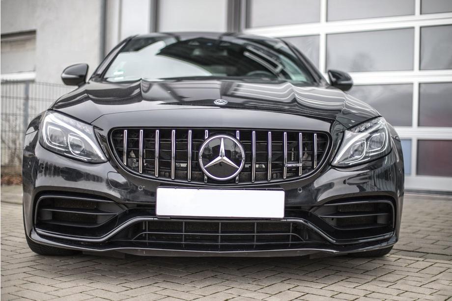 Mercedes C-сlass W205 2014–2021 Priekšējais režģis Panamericana GT (oriģinālajam C63 AMG) 2014-2018, bez kameras Image