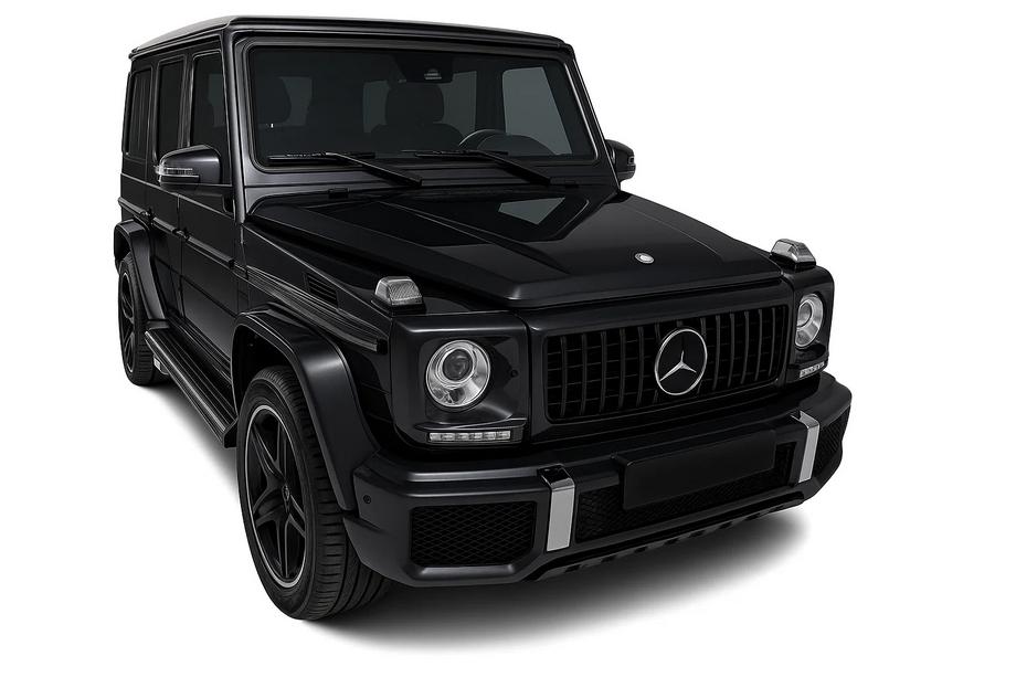 Mercedes G class W463 1990–2018 Priekšējā reste (GT Panamericana, bez hroma) Pilnīgi balta Foto 4