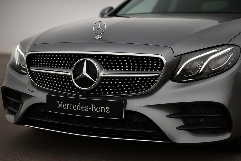 Mercedes E-klase W213 2016–2023 Priekšējā reste Diamond Silver (Avantgarde/AMG-Line/E43 AMG/E53 AMG 2016-2020) Bez kameras vietas Image