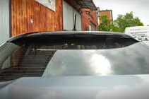Mitsubishi Lancer X 2008– Aizmugurējā stikla spoileris Sedan (ABS) foto 2
