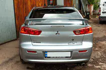Mitsubishi Lancer X 2008– Aizmugurējā stikla spoileris Sedan (ABS) foto 5