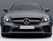 Mercedes C-class W205 2014–2021 AMG Silver priekšējā reste (Avantgarde/AMG-Line/C43 AMG) foto 1