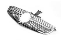 Mercedes C klase W204 2007–2015 Priekšējais režģis Diamond Silver (C63) foto 3