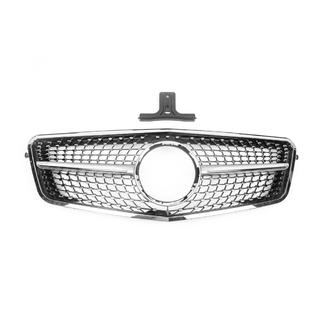Priekšējais režģis Diamond Silver (2009-2012) Mercedes E-сlass W212 2009–2016 foto 2