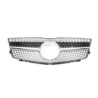 Priekšējais režģis Diamond Silver (2009-2012) Mercedes GLK сlass X204 2008–2015 foto 2