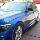 BMW 3. sērija F30/F31 2012–2019 Sānu sliekšņu uzlikas EuroCap (M-Sport sliekšņiem, melns spīdīgs) foto 8