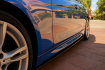 BMW 3. sērija F30/F31 2012–2019 Sānu sliekšņu uzlikas EuroCap (M-Sport sliekšņiem, melns spīdīgs) foto 3