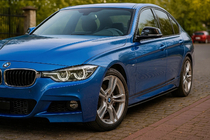 BMW 3. sērija F30/F31 2012–2019 Sānu sliekšņu uzlikas EuroCap (M-Sport sliekšņiem, melns spīdīgs) foto 2