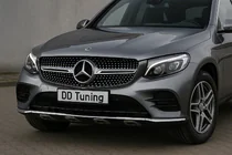 Mercedes GLC Coupe C253 2016–2023 Priekšējais radiatora režģis Diamond Silver (2015-2019) foto 1