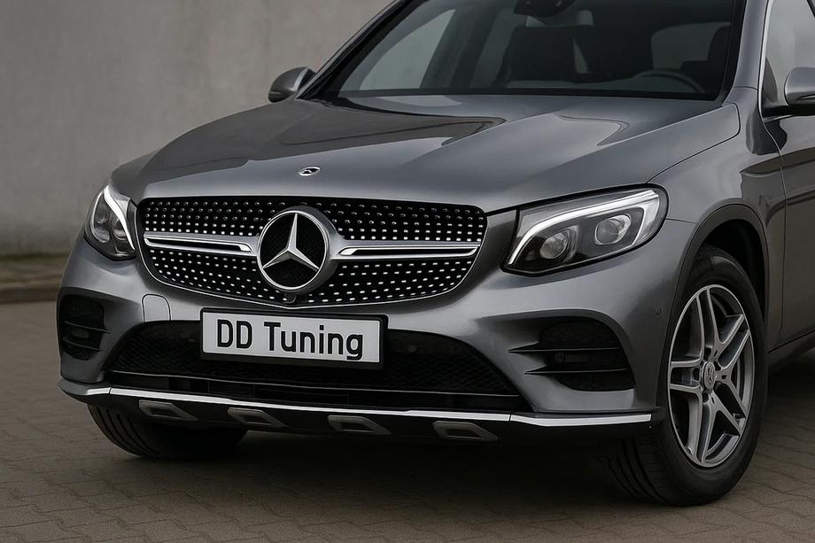 Mercedes GLC Coupe C253 2016–2023 Priekšējais radiatora režģis Diamond Silver (2015-2019) Bez kameras vietas Image