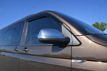 Volkswagen T6 2015–2024 Spoguļu uzlikas (2 gab., nerūsējošais tērauds) OmsaLine – itāļu nerūsējošais tērauds foto 1