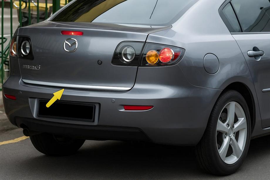 Mazda 3 2003–2009 Bagāžnieka malas uzlika SD (nerūsējošais tērauds) Image