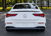 Mercedes CLA C118 2019– Aizmugurējais difuzors ar izplūdes uzgaļiem (CLA45 dizains) foto 2