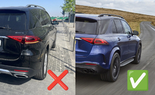 Mercedes GLE W167 2018– Aizmugurējais difuzors ar izplūdes uzgaļiem GLE63 Silver (2018-2026) foto 4