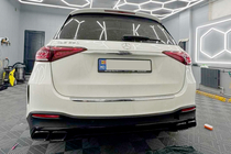 Mercedes GLE W167 2018– Aizmugures difuzors ar izplūdes uzgaļiem GLE63 Black (2018-2026) foto 4