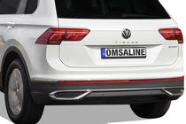 Volkswagen Tiguan 2016–2023 Izpūtēja uzgaļu imitācijas uzlikas 2020+ (3 gab., nerūsējošais tērauds) Carmos - turku teras foto 1