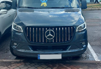 Mercedes Sprinter W907/W910 2018– Priekšējais režģis Panamericana GT Chrome Premium V1 foto 7