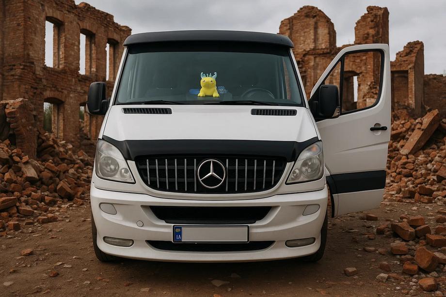 Mercedes Sprinter W906 2006–2018 Priekšējā reste GT Panamericana Chrome (2006-2013) Foto 2