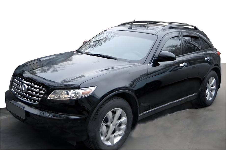 Infiniti FX 2008–2012 Logu vēja deflektori (4 gab., HIC) Image