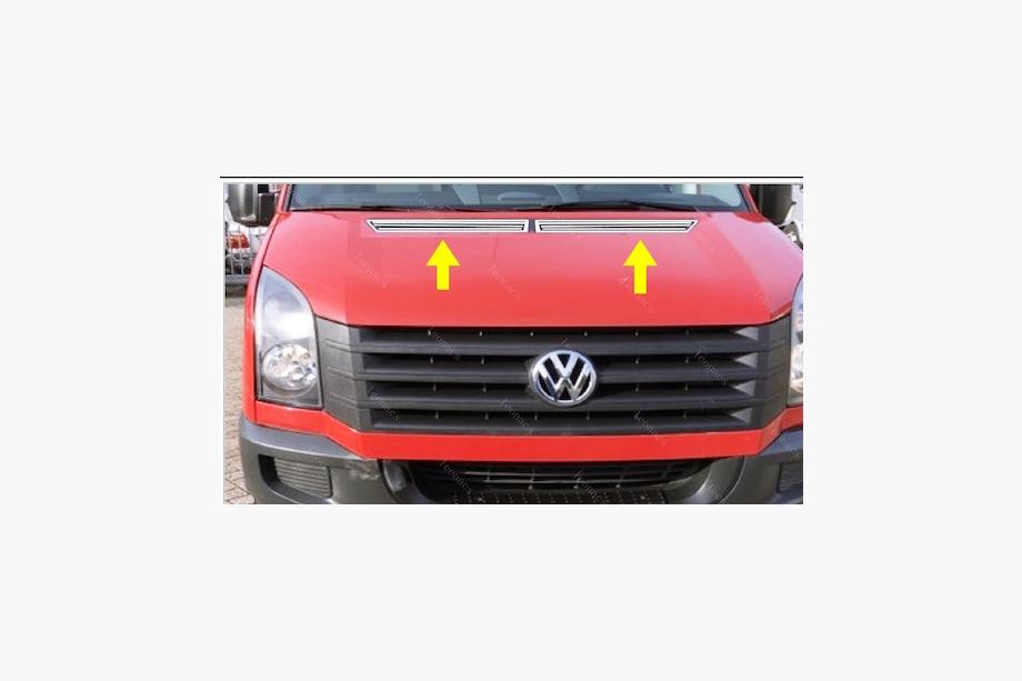 Volkswagen Crafter 2006–2016 Motora pārsega uzlikas (2 gab., nerūsējošais tērauds) Image