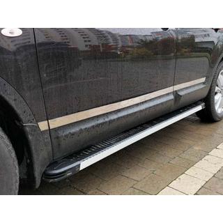 Carmos durvju moldingi (4 gab., nerūsējošais tērauds) Nissan Qashqai 2007–2010 foto 1