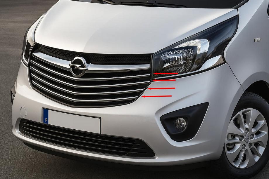 Opel Vivaro 2015–2019 Restes uzlikas Carmos (nerūsējošais tērauds) Image