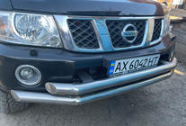 Nissan Patrol Y61 1997–2011 Priekšējais buferis komplektā lietots (2004-2008) foto 2