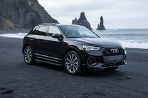 Audi Q3 2019–2025 Sānu sliekšņi Allmond Black (2 gab., alumīnijs) foto 1