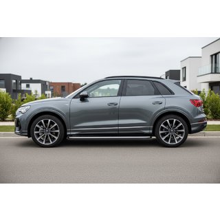 Sānu sliekšņi Tayga Grey (2 gab., alumīnijs) Audi Q3 2019–2025 foto 1