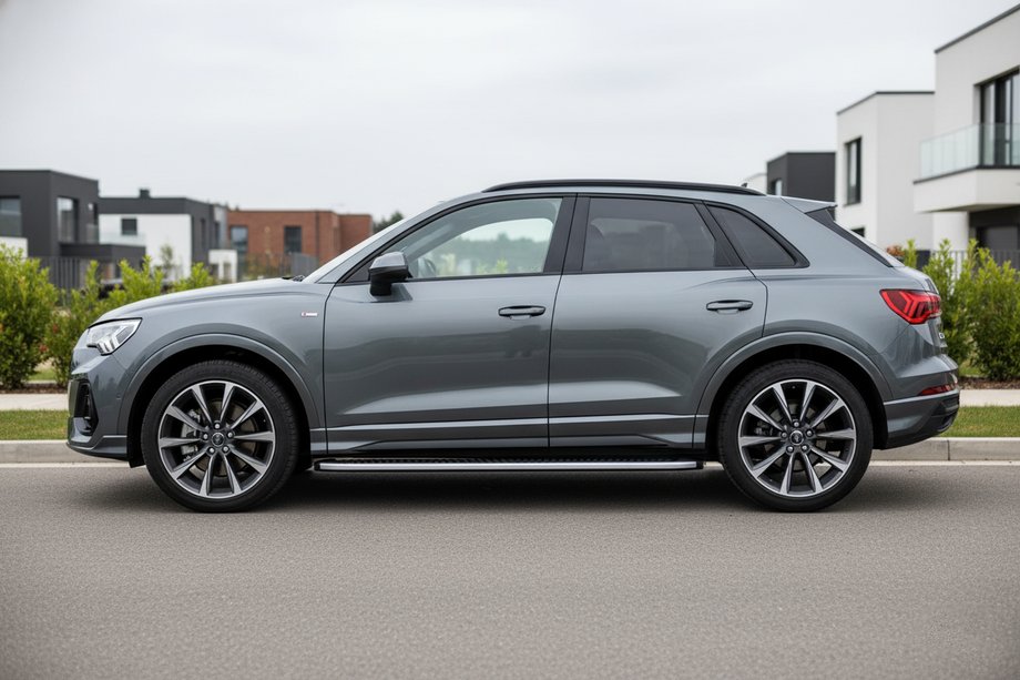 Audi Q3 2019–2025 Sānu sliekšņi Tayga Grey (2 gab., alumīnijs) Image