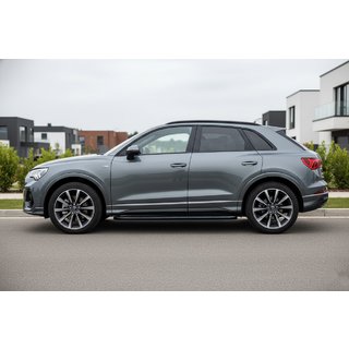 Sānu kāpšļi Tayga Black (2 gab., alumīnijs) Audi Q3 2019–2025 foto 1