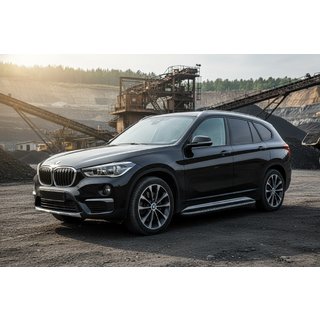 Sānu sliekšņi Bosphore Black (2 gab., alumīnijs) BMW X1 F48 2015–2022 foto 1