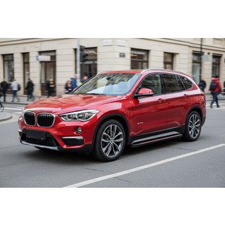 Sānu pakāpieni Maya Red (2 gab., alumīnijs) BMW X1 F48 2015–2022 foto 1