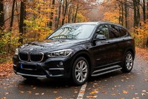 BMW X1 F48 2015–2022 Sānu sliekšņi Tayga Grey (2 gab., alumīnijs) foto 1