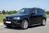BMW X3 E83 2003–2010 Sānu sliekšņi Bosphore Grey (2 gab., alumīnijs) foto 1