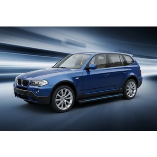 Sānu pakāpieni Maya Blue (2 gab., alumīnijs) BMW X3 E83 2003–2010 foto 1