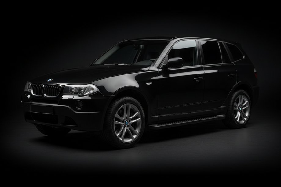 BMW X3 E83 2003–2010 Sānu sliekšņi Allmond Black (2 gab., alumīnijs) Image