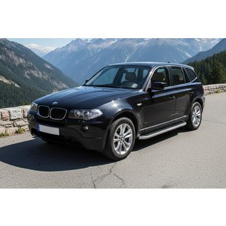 Sānu sliekšņi Tayga Grey (2 gab., alumīnijs) foto 1