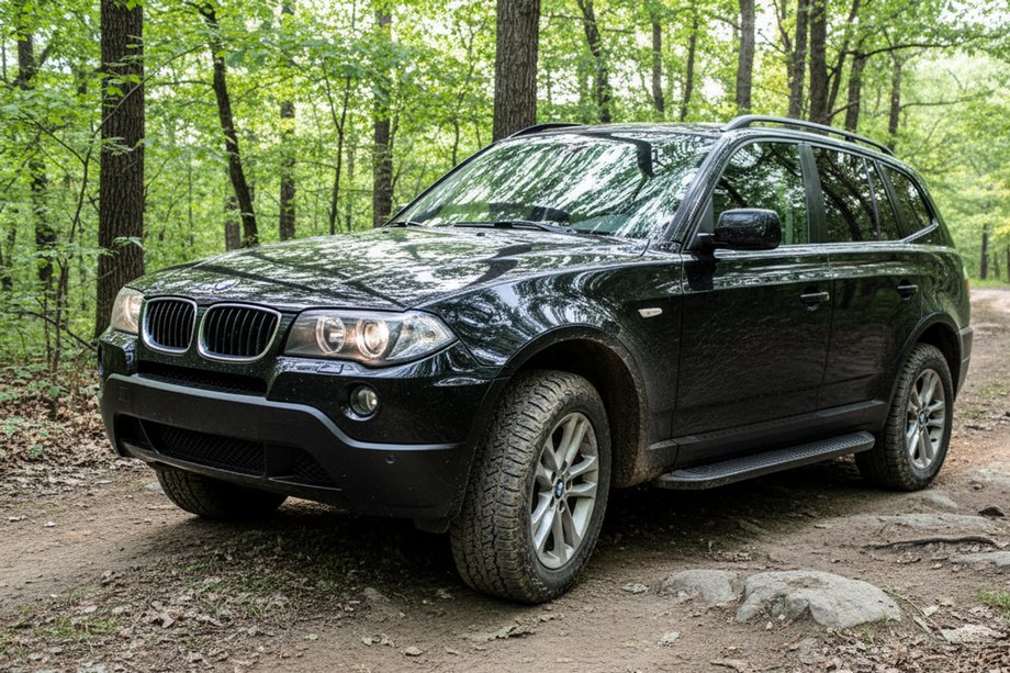 BMW X3 E83 2003–2010 Sānu kāpšļi Tayga Black (2 gab., alumīnijs) Image